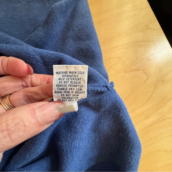 Polo Ralph Lauren Blue 1/4 Zip p 100% Cotton Sweater - Size: Large - Picture 6 of 6